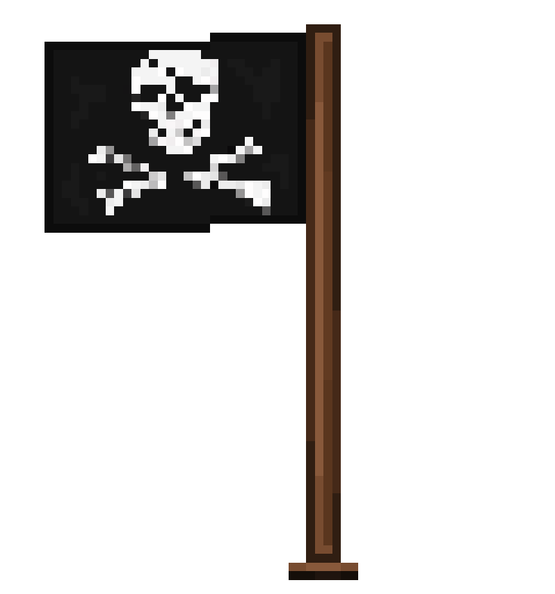 Waving Pirate Flag