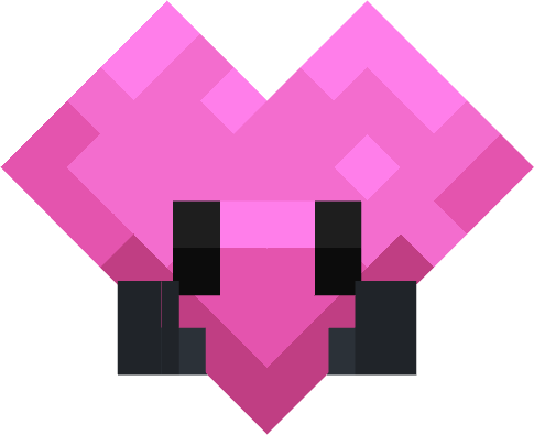 Pink Heart Plushie